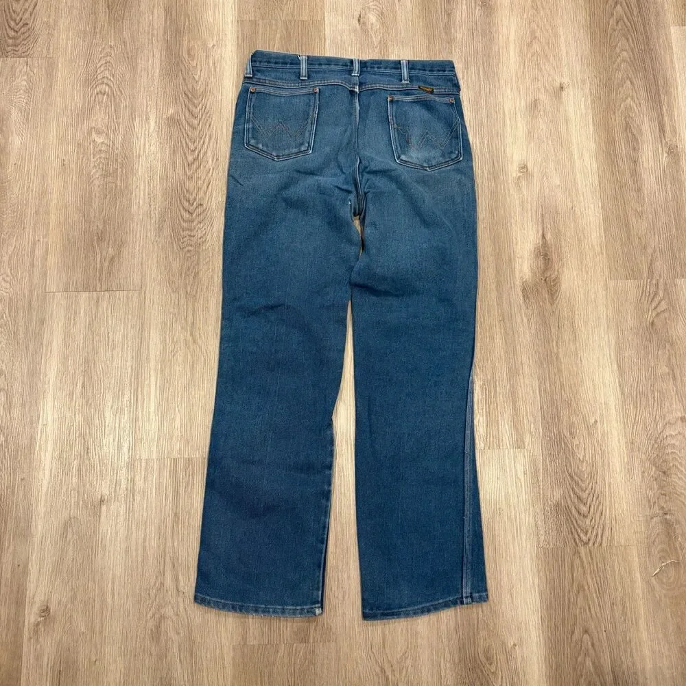 Vintage 1970's Mens Wrangler Jeans Style 956PWS 32x30 Western Relaxed Straight